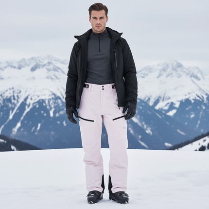 Pantalon De Ski Rose Pale - Polyester