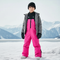 Pantalon De Ski Rose Fuschia Imperméable Enfant Bretelles Matelassé - Polyester