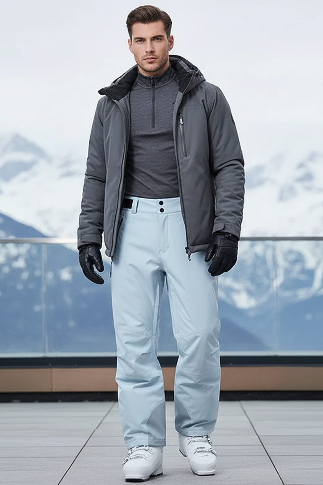 Pantalon De Ski Extensible - Bleu Polyester