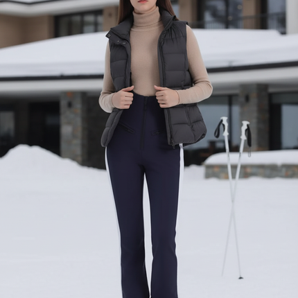 Pantalon De Ski Serré - Marine Polyester