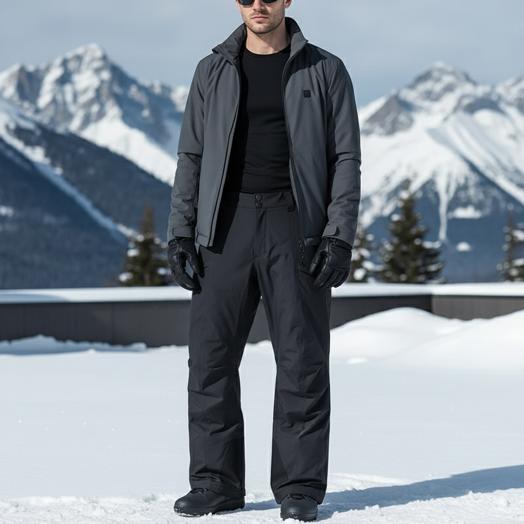Pantalon De Ski Gris - Polyester