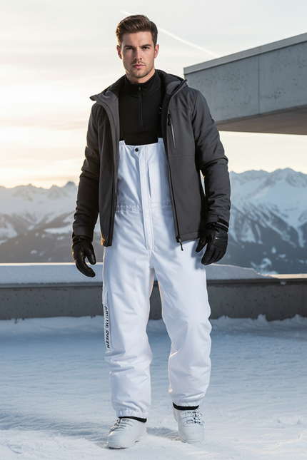 Pantalon De Ski Chaud - Blanc Polyester