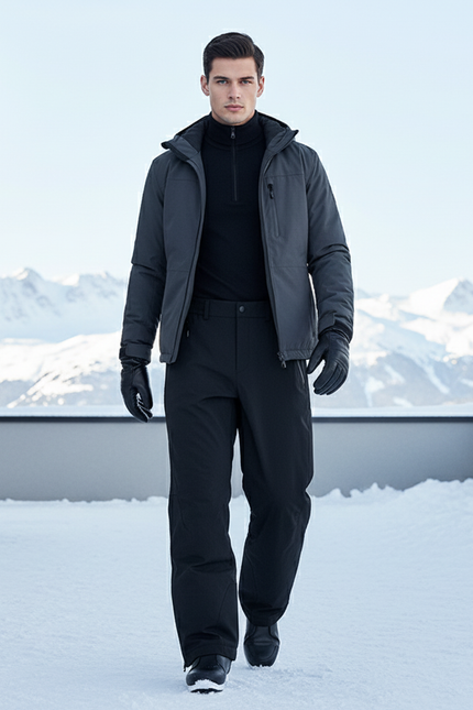 Pantalon De Ski Alpin - Noir Polyester