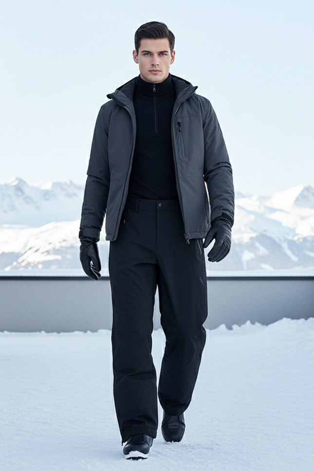 Pantalon De Ski Alpin - Noir Polyester