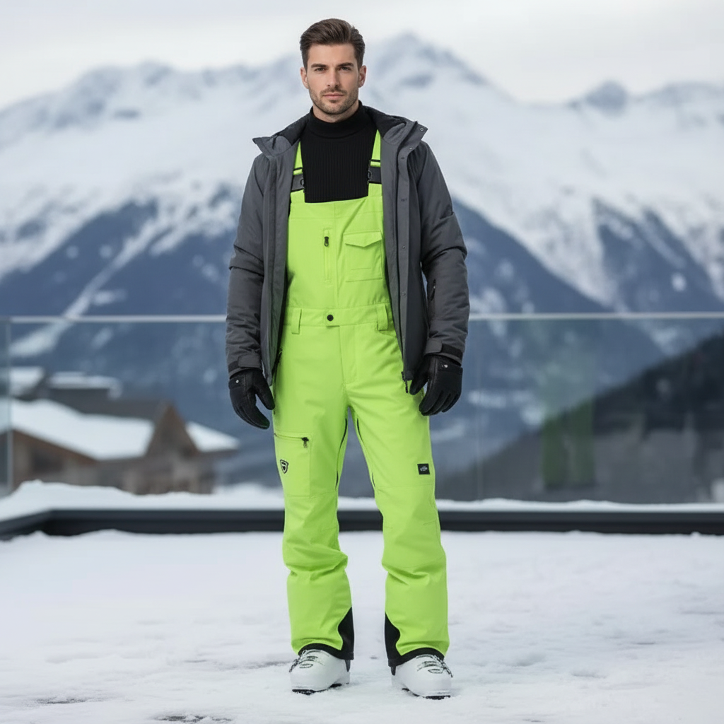 Pantalon De Ski Jaune Homme - Polyester