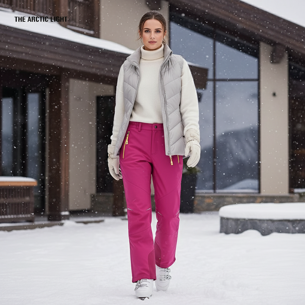 Pantalon De Ski Femme Elastique - Rose Polyester