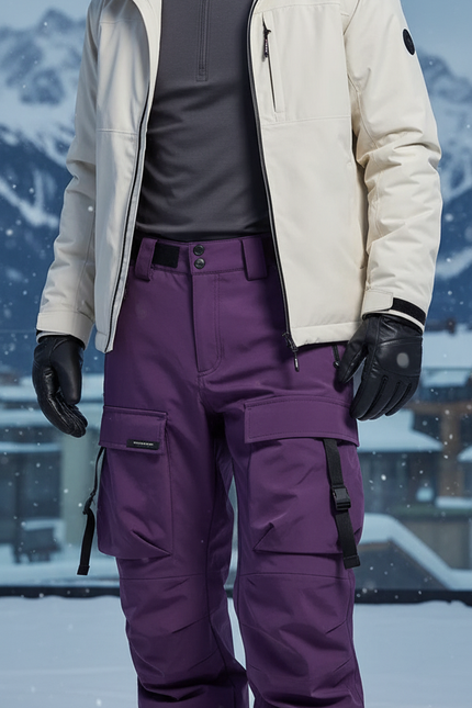 Pantalon De Ski Violet Homme - Polyester