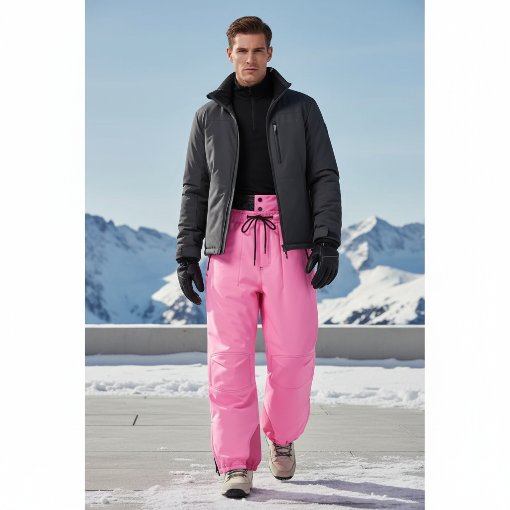 Pantalon De Ski 5ea7 - Rose Polyester