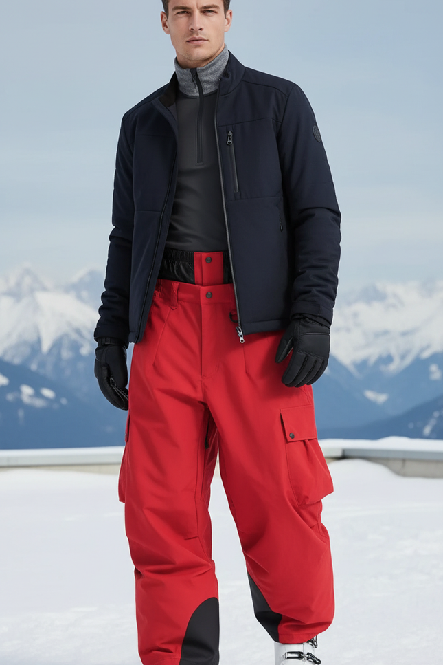 Pantalon De Ski Rouge - Polyester