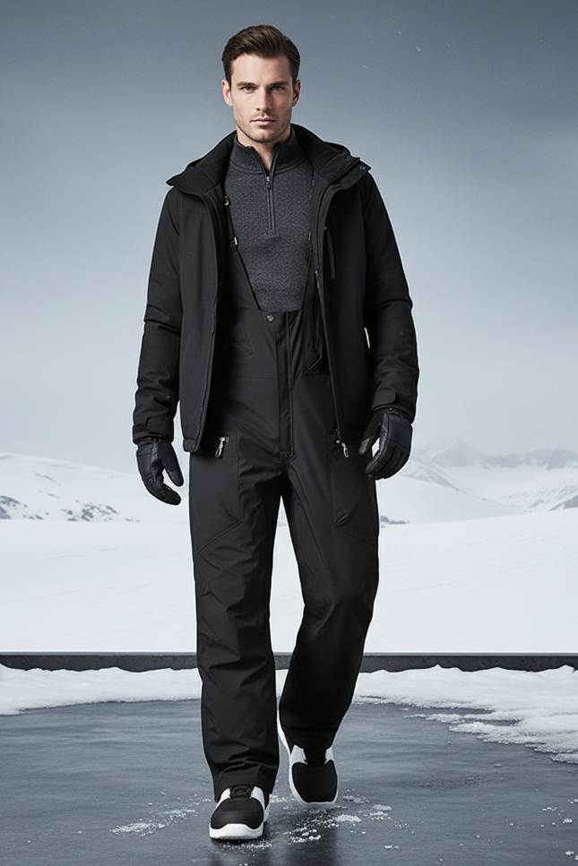 Pantalon Et Veste De Ski - Noir Polyester