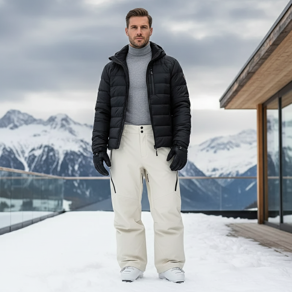 Sous Pantalon De Ski Homme - Beige Polyester