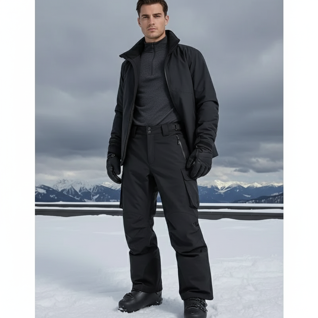 Pantalon De Ski 8cbb - Noir Polyester