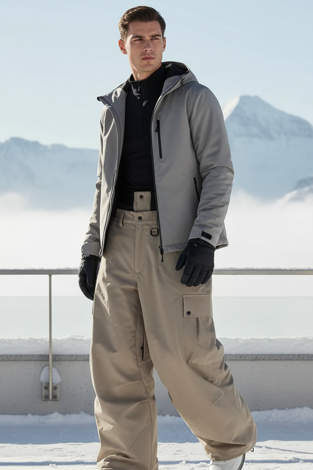 Pantalon De Ski Freeride Homme - Beige Polyester