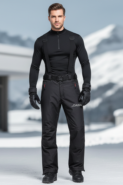 Pantalons Ski De Fond Homme - Noir Polyester