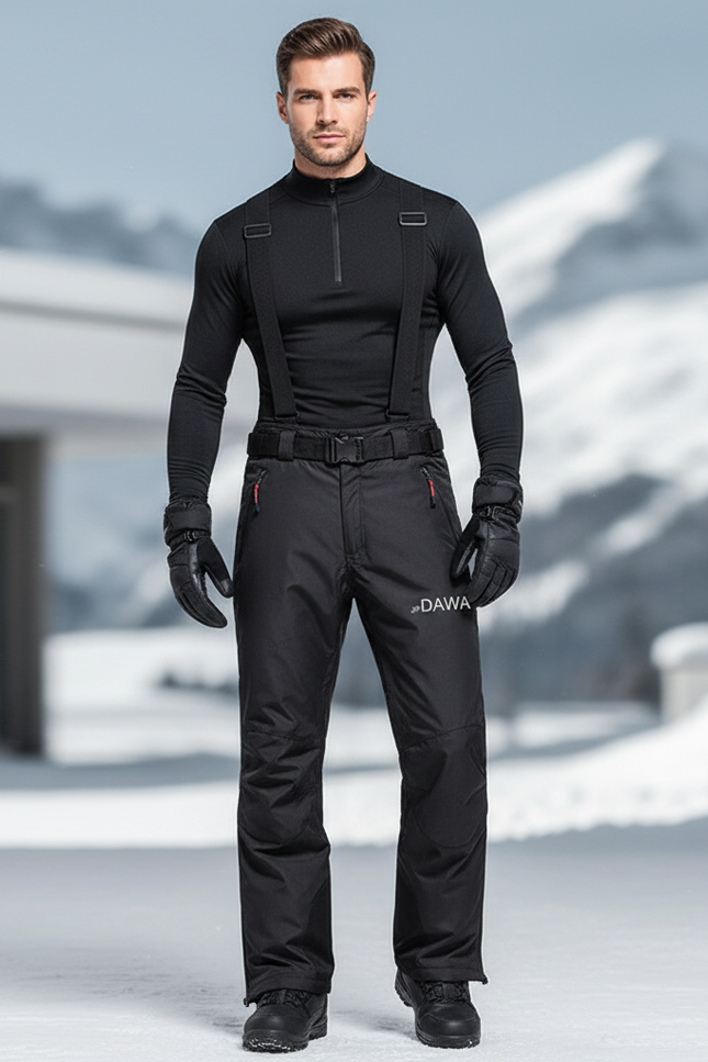 Pantalons Ski De Fond Homme - Noir Polyester