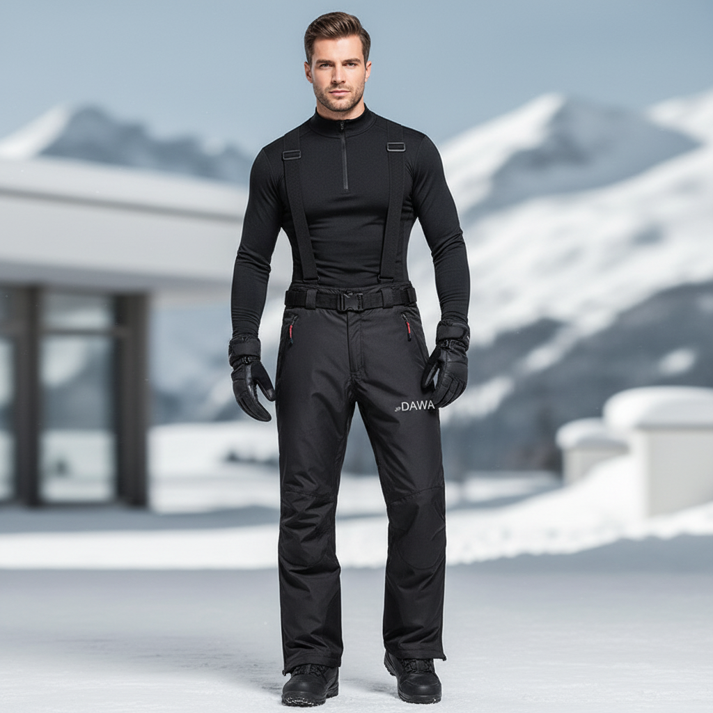 Pantalons Ski De Fond Homme - Noir Polyester