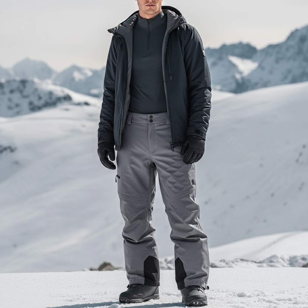Ski De Randonnée Pantalon - Gris Polyester