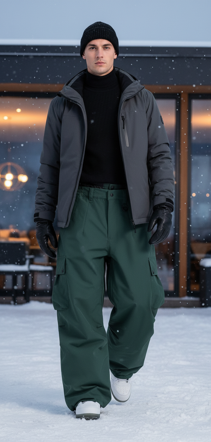 Pantalon De Ski Freestyle - Vert Polyester