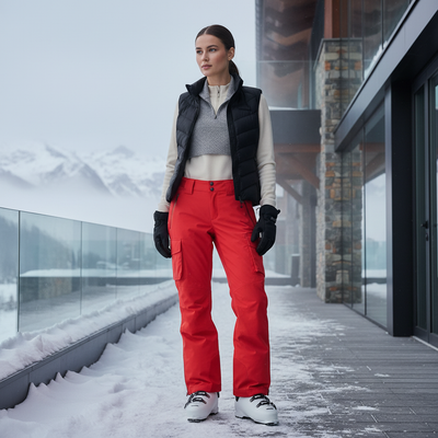 Pantalon De Ski Femme Rouge