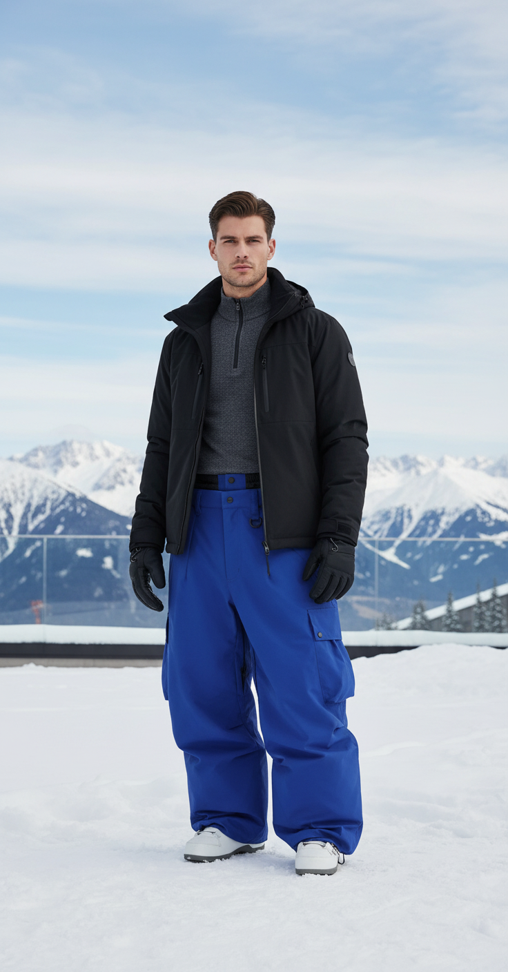 Pantalon De Ski Bleu Electrique - Polyester