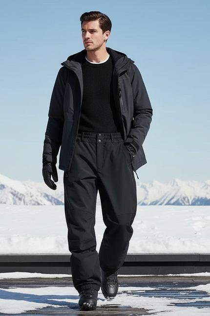 Pantalon De Ski Snowboard - Noir Polyester