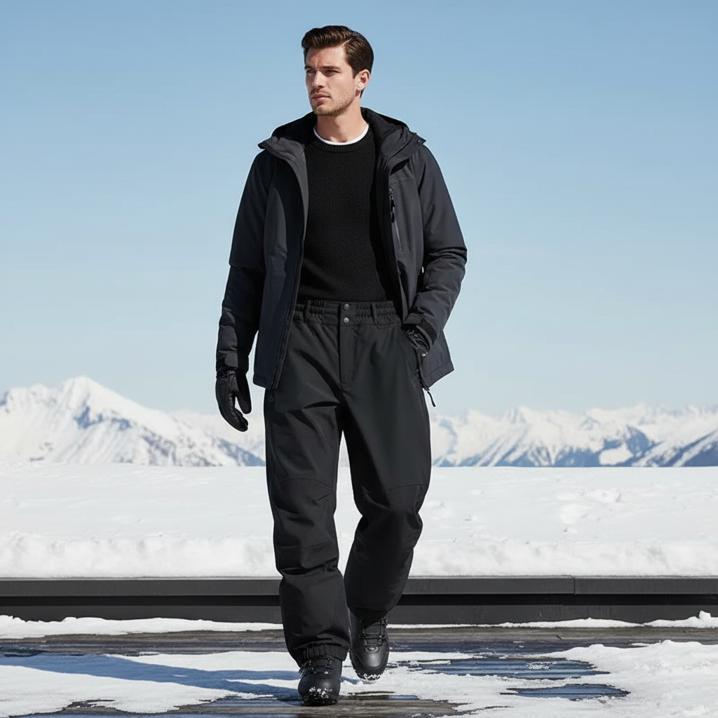 Pantalon De Ski Snowboard - Noir Polyester