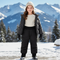 Pantalon De Ski Noir Matelassé Imperméable Enfant Hiver - Polyester