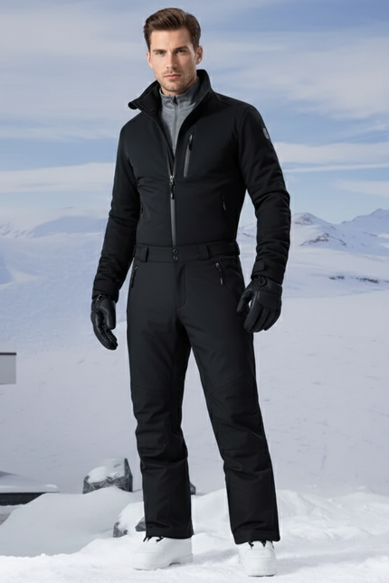 Pantalon De Ski Noir Imperméable Respirant Hiver Homme - Polyester
