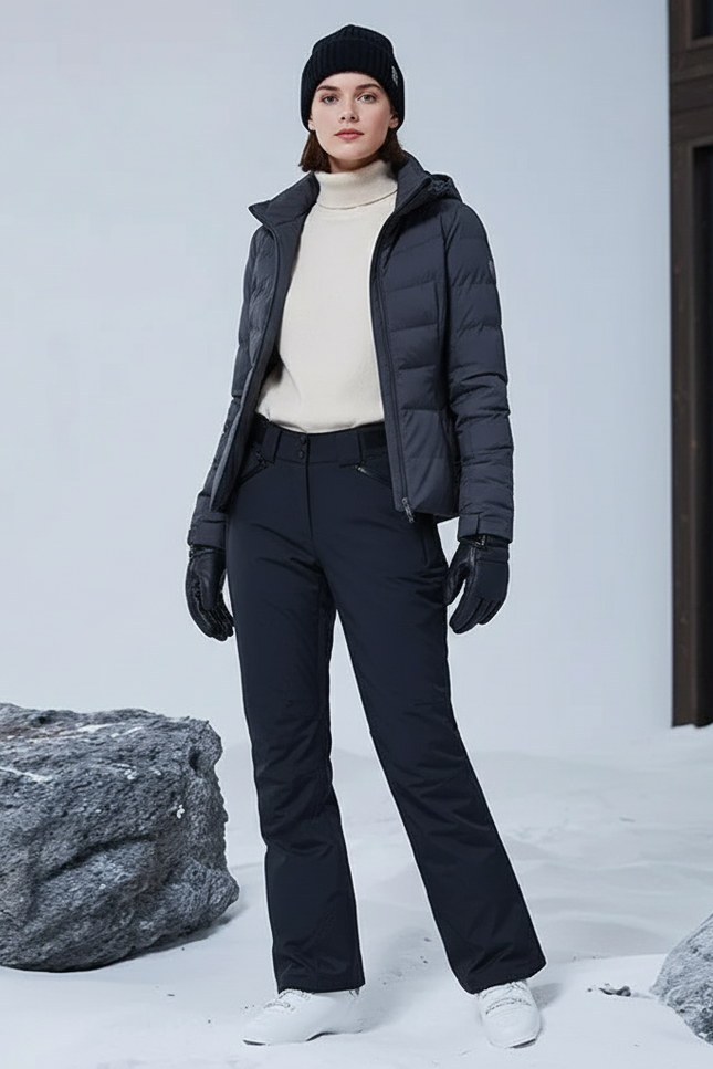 Pantalon De Ski 7d09 - Noir Polyester