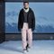 Pantalon De Ski Rose Pâle Homme Imperméable Coupe Droite Hiver - Polyester
