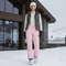 Pantalon De Ski Rose Pâle Cargo Imperméable Femme Hiver - Polyester