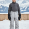 Pantalon De Ski Gris Clair Imperméable Enfant Coupe Droite - Polyester