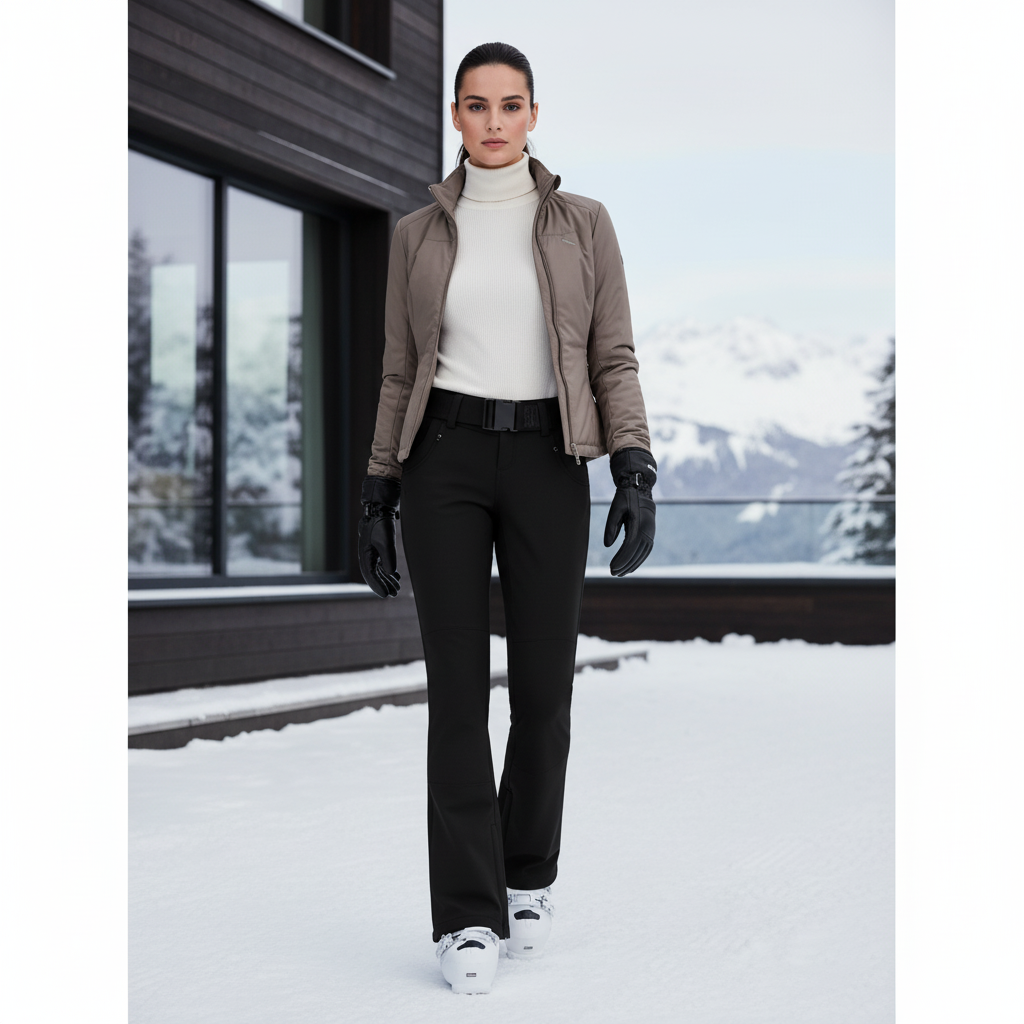 Pantalon Et Veste De Ski Femme - Noir Polyester