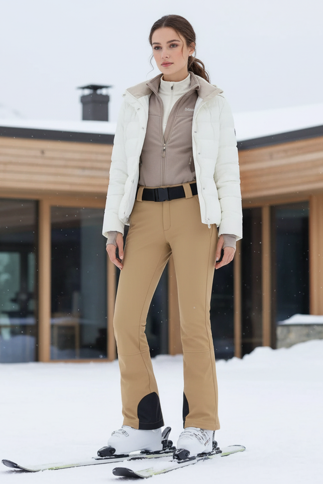 Pantalon De Ski Femme Beige - Polyester