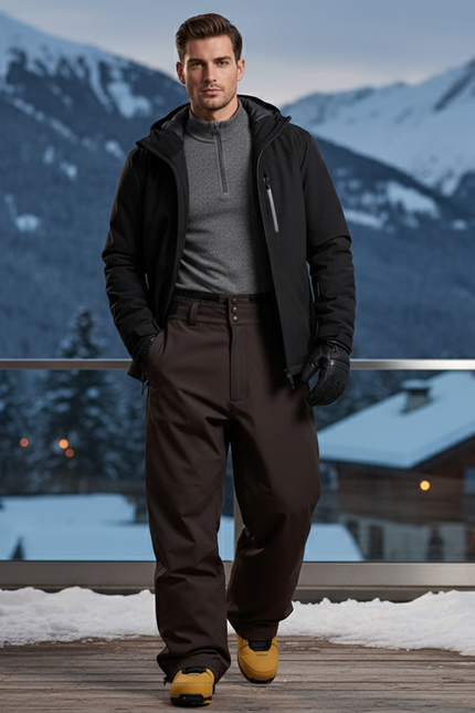 Pantalon De Ski Marron - Polyester