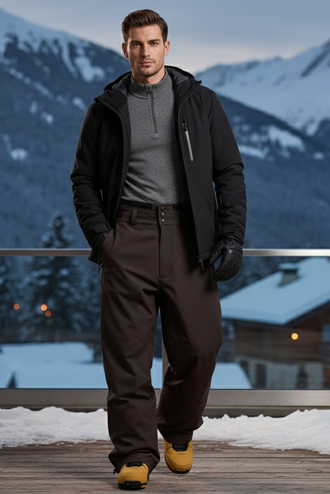 Pantalon De Ski Marron - Polyester