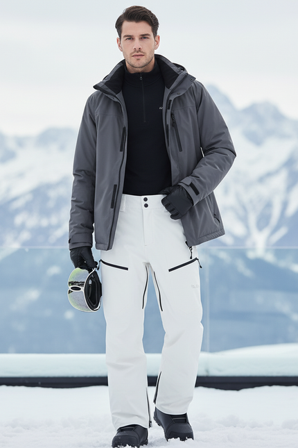 Pantalon De Ski Blanc Homme - Polyester