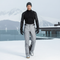 Pantalon De Ski Gris Slim Bretelles Imperméable Homme - Polyester