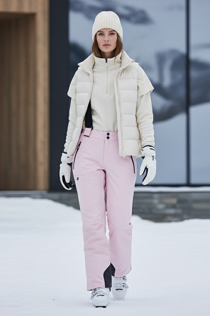 Pantalon De Ski Bd8c - Rose Polyester