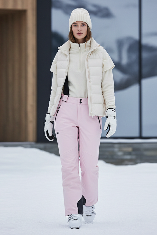 Pantalon De Ski Bd8c - Rose Polyester