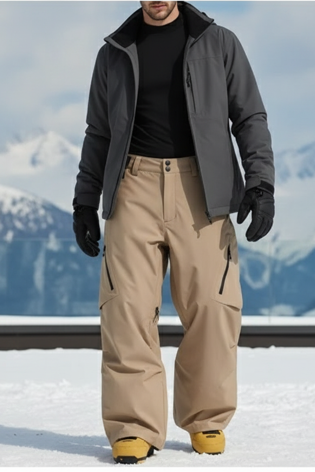 Pantalon De Ski Beige Homme - Polyester