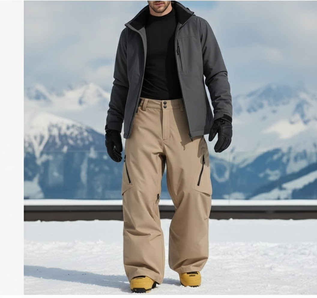 Pantalon De Ski Beige Homme - Polyester