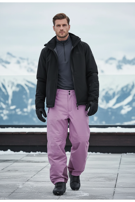 Pantalon De Ski B845 - Violet Polyester