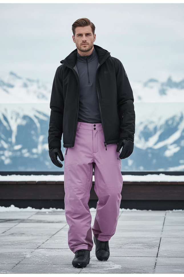 Pantalon De Ski B845 - Violet Polyester