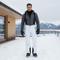 Pantalon De Ski Blanc Slim Bretelles Imperméable Homme - Polyester