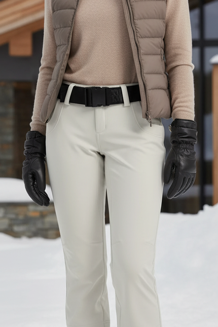 Pantalon De Ski Skinny - Beige Polyester