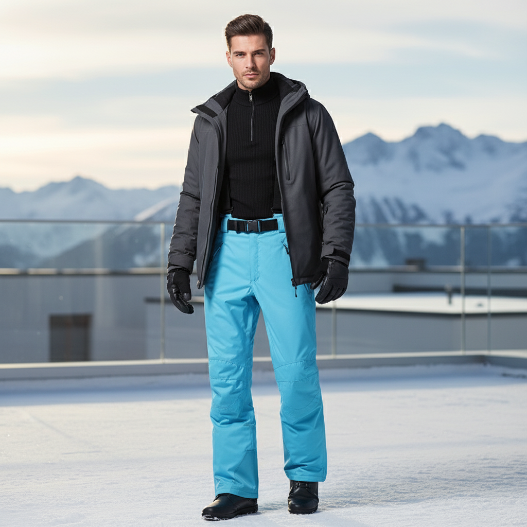 Pantalon De Ski Bleu Clair - Polyester