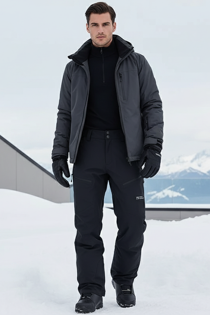 Pantalon De Ski Homme Noir - Polyester