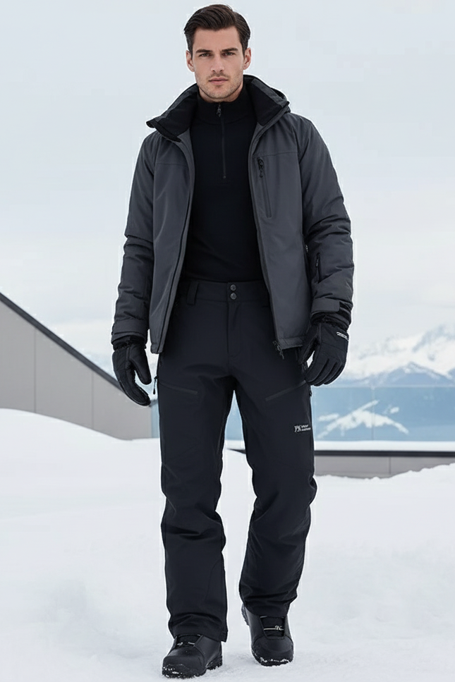 Pantalon De Ski Homme Noir - Polyester