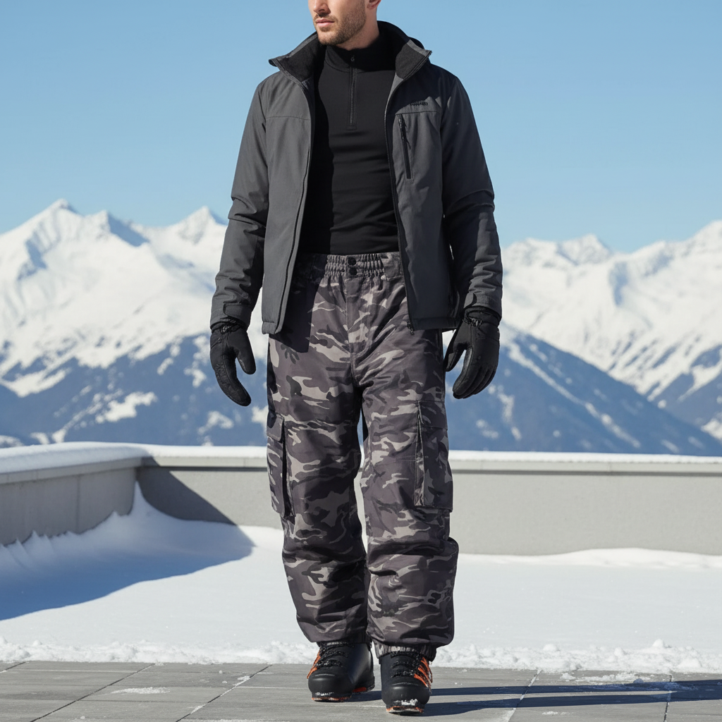 Pantalon De Ski Militaire - Imprimé Polyester